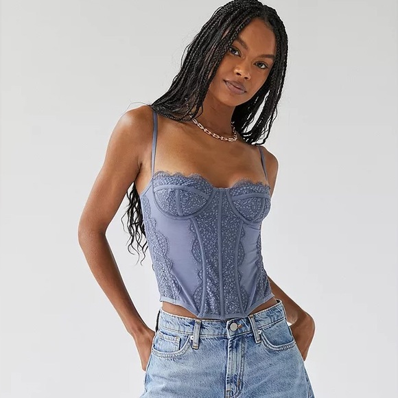 Out From Under Modern Love Lace Corset Top - Picture 1 of 4